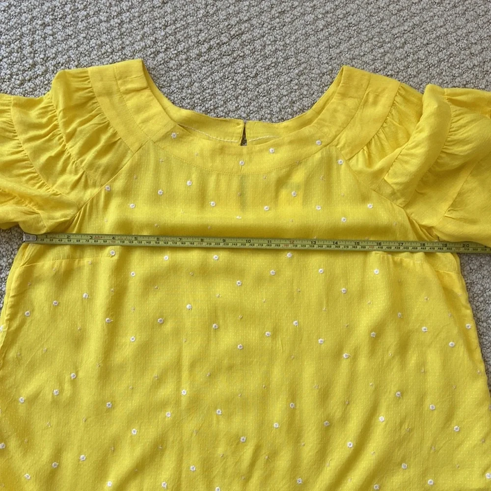Anthro Maeve top, sz 6, yellow, NWT, viscose - Picture 8 of 10